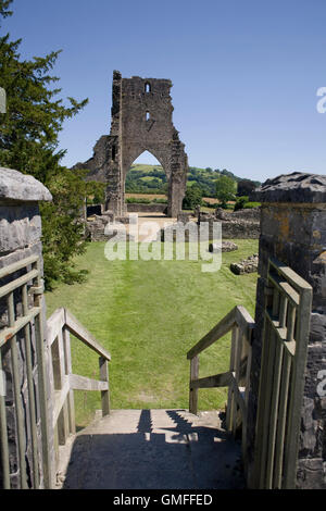 Gate leading to Talley Abbey Stock Photo