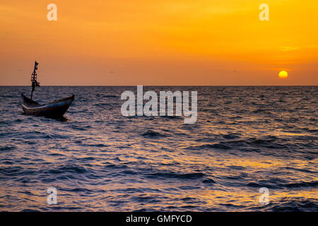 Yongoro, Sierra Leone - June 05, 2013: West Africa, the beaches of Yongoro in front of Freetown Stock Photo