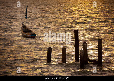 Yongoro, Sierra Leone - June 05, 2013: West Africa, the beaches of Yongoro in front of Freetown Stock Photo