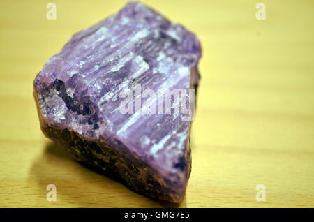 purple violet amethyst Mineral big purple crystal Stock Photo