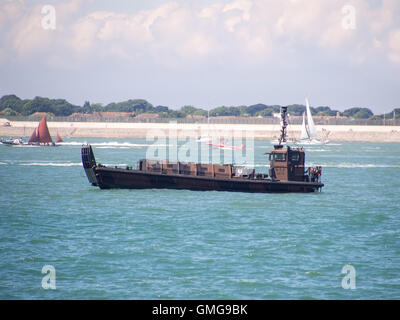 Landing Craft Vehicle Personnel Mk5 of the Royal Marines in the Solent Stock Photo