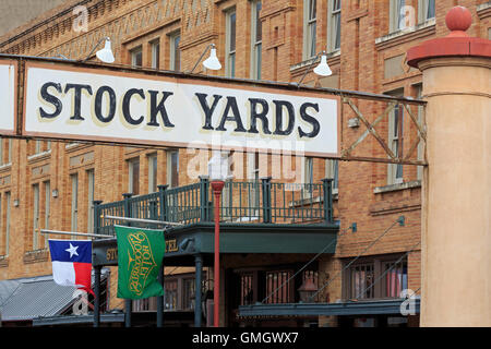 Gateway, Stockyards District, Fort Worth, Texas, USA Stock Photo