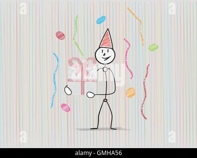 celebration with people Stock Vector