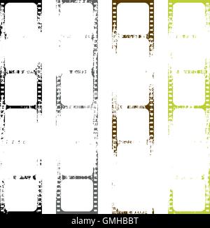 Set of old films. Stock Vector