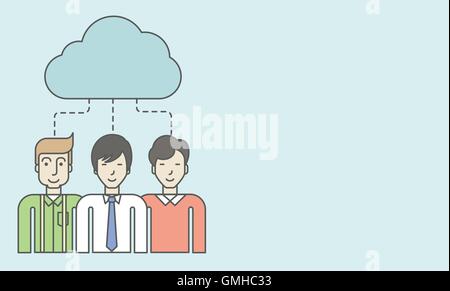 Cloud computing. Stock Vector