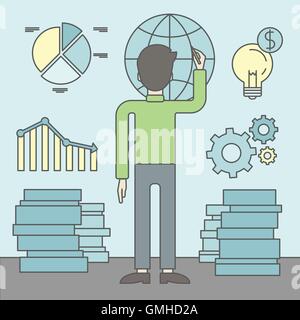 Office clerk. Stock Vector