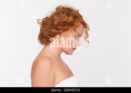 Sad mature woman Stock Photo