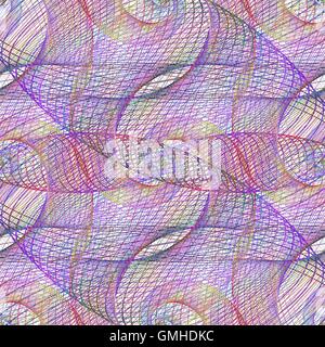 Purple abstract seamless fractal pattern Stock Vector