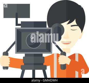 Cameraman. Stock Vector