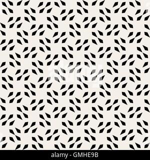 Vector Seamless Black And White Square Arrow Head Shape Geometric Pattern Stock Vector