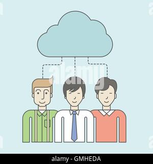 Cloud computing. Stock Vector