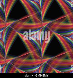 Abstract seamless triangular fantasy pattern design Stock Vector
