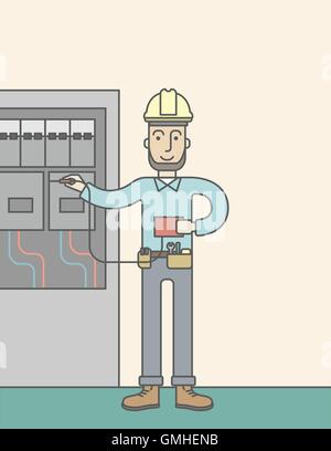Eelectrician. Stock Vector