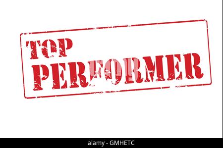 Top Performer Rubber Grunge Stamp Seal Stock Vector Stock Vector Image ...