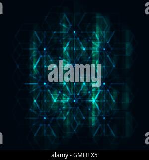 Abstract Futuristic Hexagonal Background Stock Vector Image & Art - Alamy