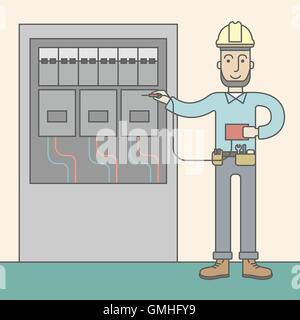 Eelectrician. Stock Vector