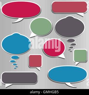 Set of frames, vector illustration Stock Vector