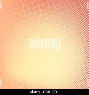 Halftone background. Red and yellow color square shape banner Stock Vector