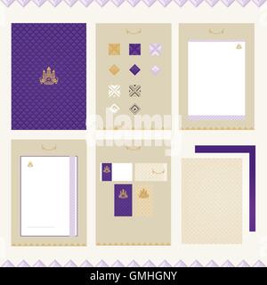 Castle Brand-book Template Stock Vector