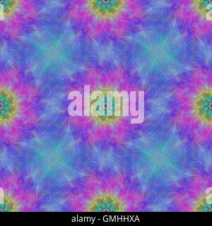 Seamless vibrant fractal pattern background Stock Vector