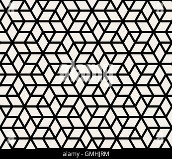 Vector Seamless Geometric Simple Rhombus Triangle Stars Shape Pattern Stock Vector