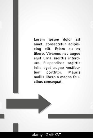 gray arrow dark infographics Stock Vector