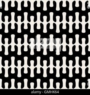 Vector Seamless Connected Rounded Rail Lines Abstract Pattern Stock Vector