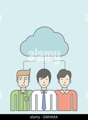 Cloud computing. Stock Vector