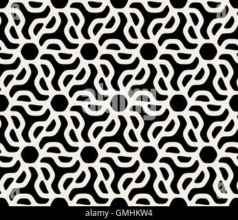 Vector Seamless Black And White Pattern Stock Vector