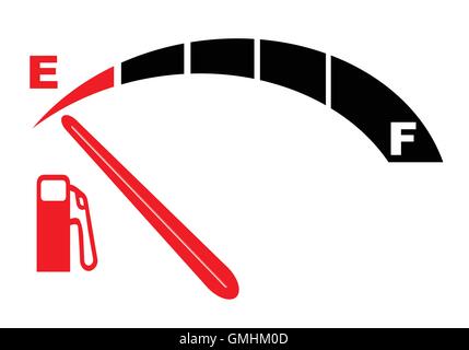 Running On Empty Stock Vector