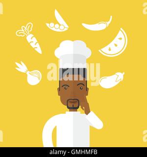 Chief-cooker Stock Vector