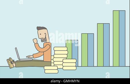 Successful business. Stock Vector