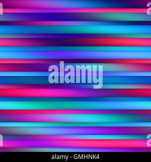 Vector Seamless Parallel Color Lines Gradient Mesh Pattern in Pink Blue and Purple Stock Vector