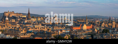 Dawn over Edinburgh, Lothian, Scotland Stock Photo