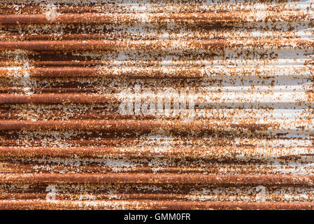 Close up of rusty corrugated steel rebar mesh for concrete ...