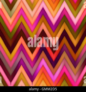 Vector Seamless ZigZag Chevron Color Lines Gradient Mesh Pattern Stock Vector
