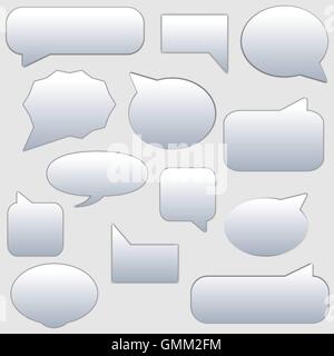 Set frame for the chat and comments, vector illustration. Stock Vector