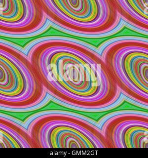 Colorful seamless ellipse pattern background Stock Vector