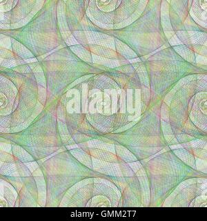 Colorful wire spiral pattern Stock Vector
