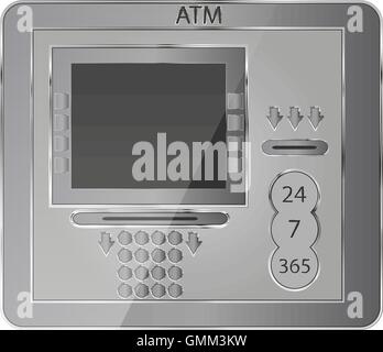 ATM icon, vector illustration Stock Vector