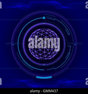 Futuristic touch screen user interface HUD Stock Vector Image & Art - Alamy