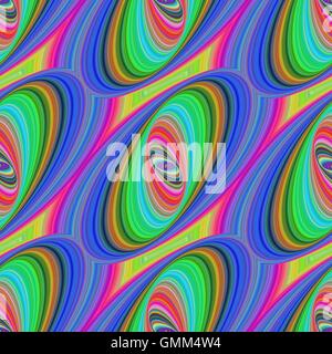 Seamless colorful ellipse pattern background Stock Vector