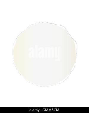 torn paper circle Stock Vector