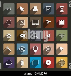 Computer Icons, vector illustration. Stock Vector