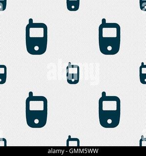 Mobile telecommunications technology symbol. Seamless abstract background with geometric shapes. Vector Stock Vector