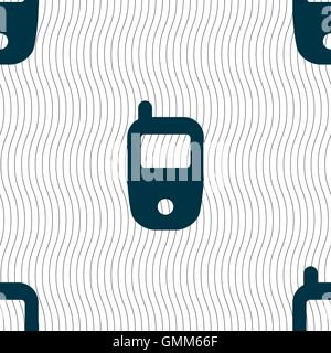 Mobile telecommunications technology symbol. Seamless pattern with geometric texture. Vector Stock Vector