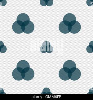 Color scheme icon sign. Seamless abstract background with geometric shapes. Vector Stock Vector