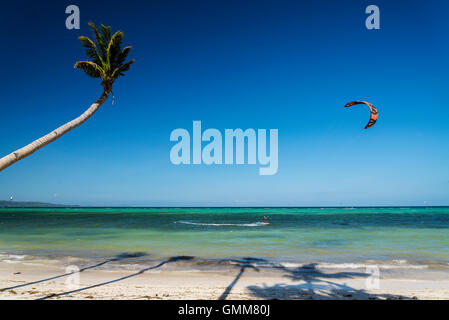 famous bolabog kite surfing beach in exotic tropical paradise boracay island philippines Stock Photo