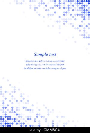 Blue page corner design template Stock Vector