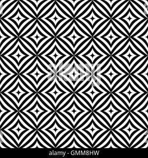 Seamless monochrome angular curved grid pattern Stock Vector Image ...